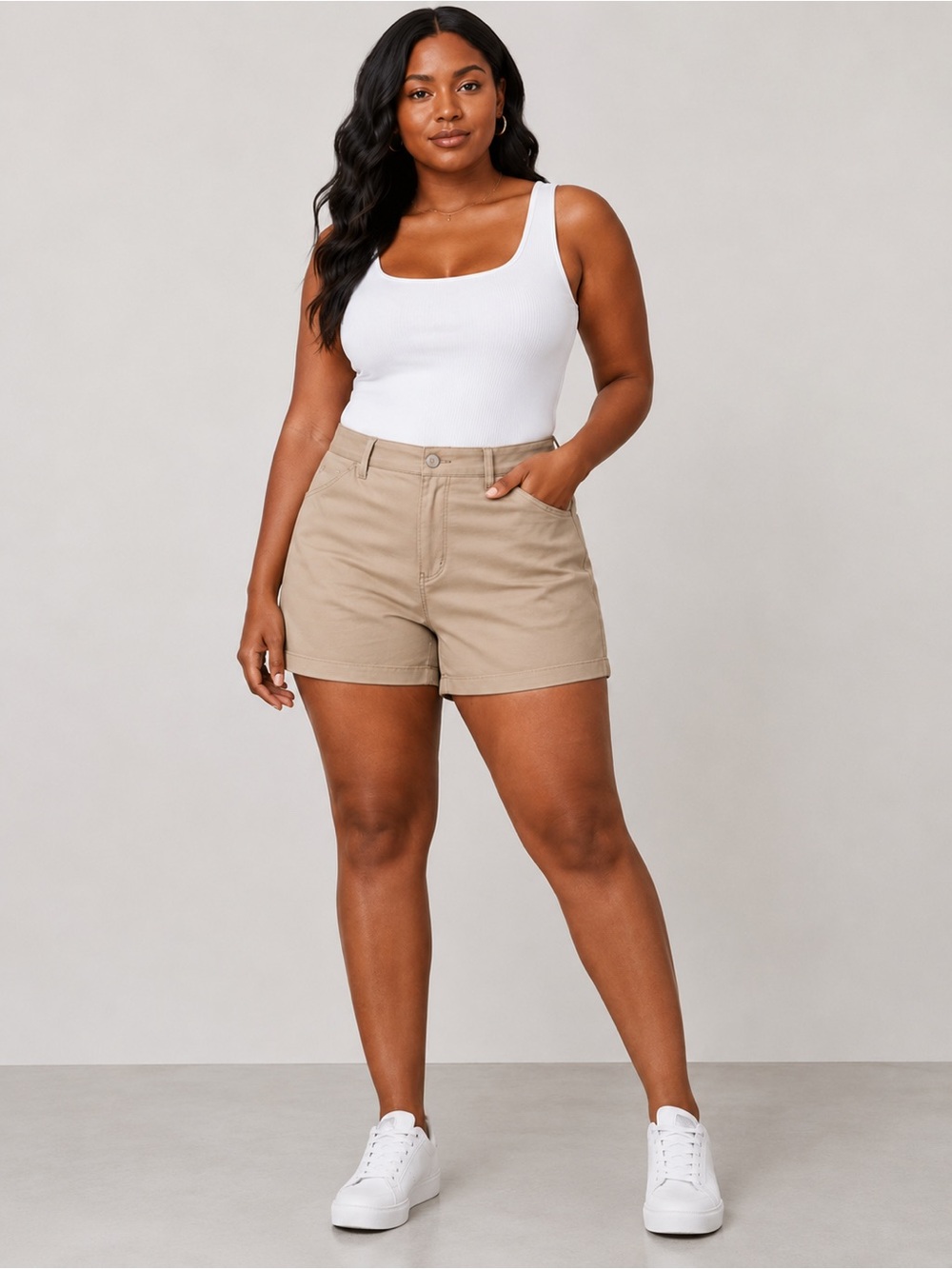Southern Tide Tan High-Rise Bermuda Shorts